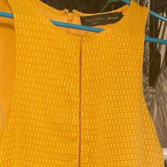 House of Harlow 1960 x Revolve Allegra Mustard Yellow Maxi Dress - Picture 6 of 11